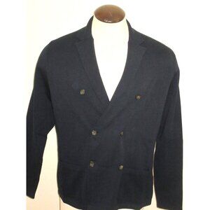 OOBE Brand Men's East Bay Cardigan Double Breasted Sweater True Navy Blue NWT